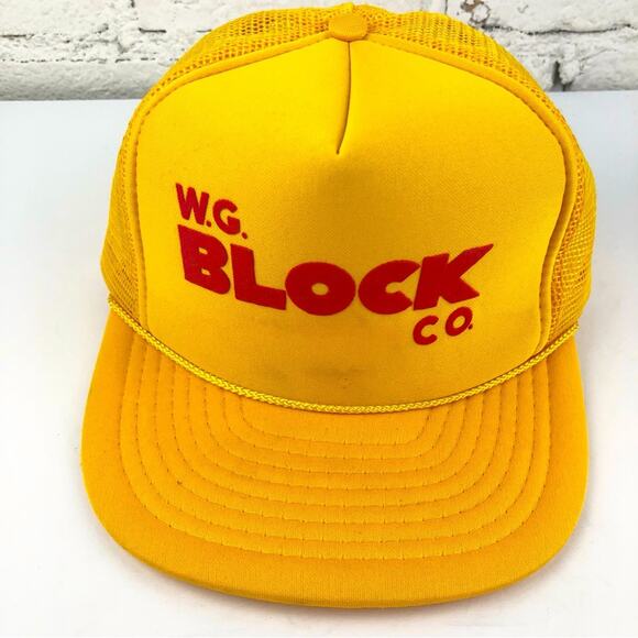 Vintage W.G. Block Co Farmer Snapback Hat - Picture 2 of 8